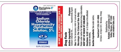 Sodium Chloride bottle Label - Sodium Chloride 5 Solution bottle label
